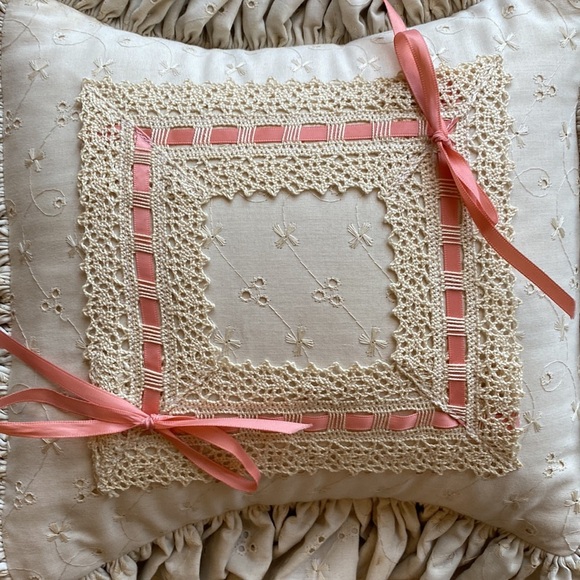Dorothy’s Ruffled Originals Lacey Eyelet Ruffled Pillow - Picture 3 of 6